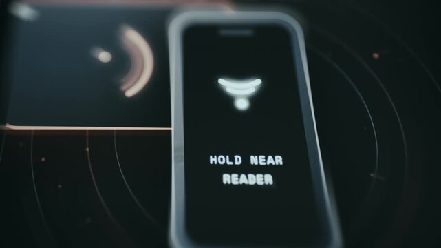 Prompt to Hold smartphone Near Reader for payment