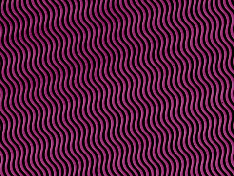 Undulating purple waves form a repetitive pattern across the entire image. The design consists of parallel wavy lines, creating an optical illusion with a three-dimensional effect. 
