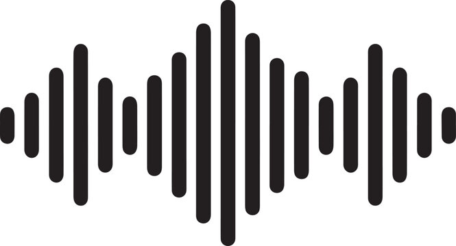 Digital Audio Sound Wave Vector Illustration Music Equalizer Frequency Icon