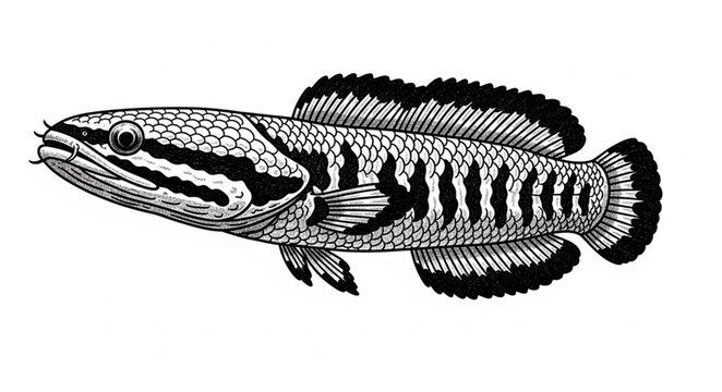 sketch of a fish