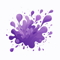 Fototapeta premium Purple Liquid Splash