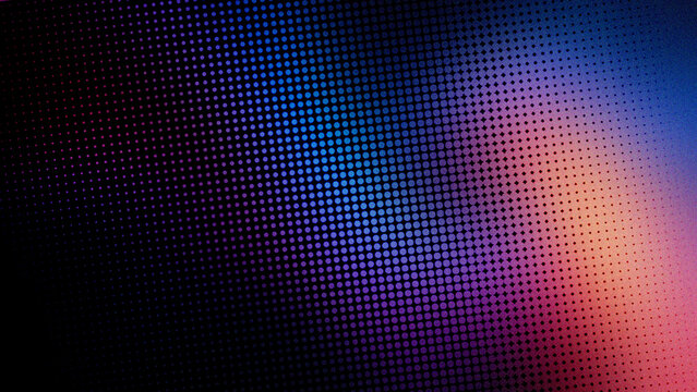 Abstract colorful digital pattern with pixel dots