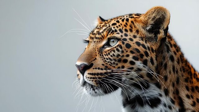 close-up of a leopard