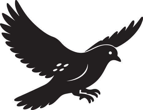 MOURNING DOVE silhouette collection vector bird wildlife design