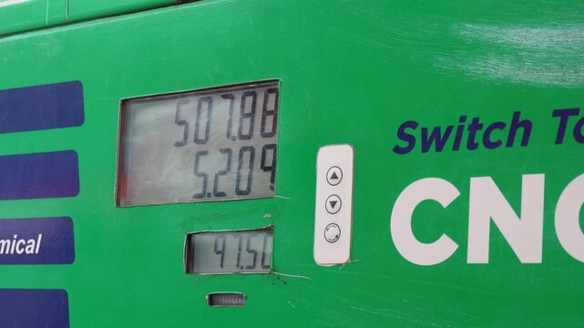 Compressed Natural Gas Fuel Dispenser with Digital Display