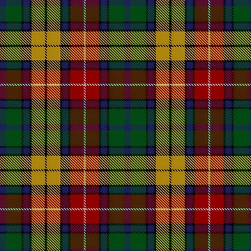 Dark Tartan Plaid Seamless Pattern | Buchanan &ndash; 1850 (Official)