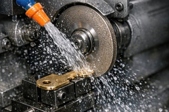 Close-up of a machine with water pouring out of it, suitable for use in illustrations about mechanical failure or repair