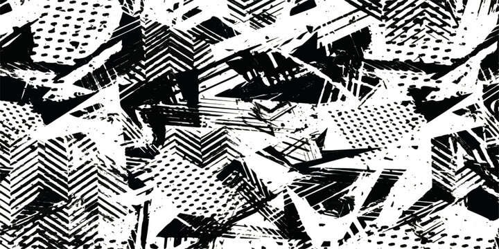 Abstract grunge background vector illustration featuring a digital computer circuit board pattern with electronic chip data line textures
