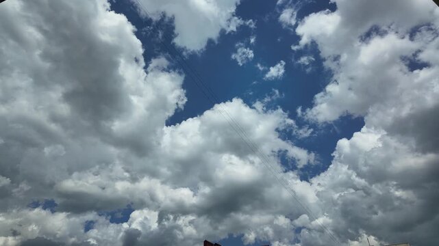 Time lapse clouds 4k rolling puffy cumulus cloud relaxation weather dramatic beauty atmosphere background dynamic pattern sky cloud