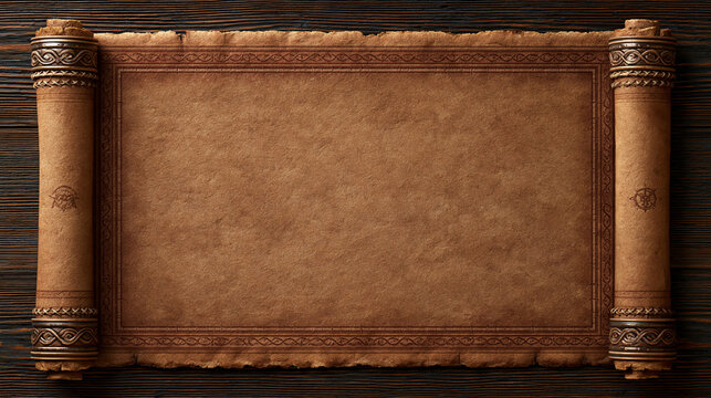 Exploring ancient scrolls historical archive document type vintage environment close-up view cultural heritage