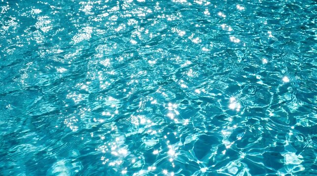 Turquoise swimming pool water ripples background texture