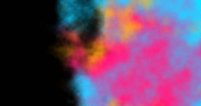 Colorful Holi Powder Burst Explosion Transition, Vibrant Particle Dust DCI 4K 60fps Alpha Overlay