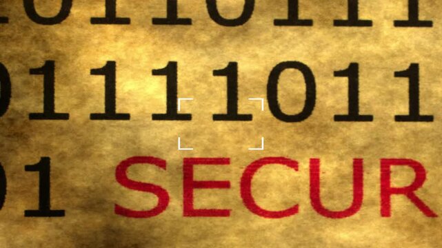 CLose up of web security concept