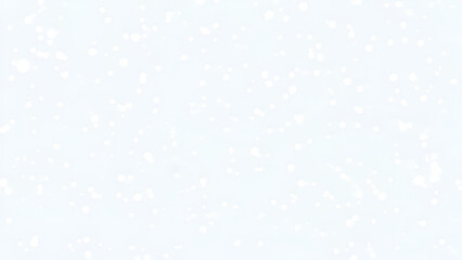 Fototapeta premium Soft white snowflakes gently falling on a serene light blue background with subtle texture and gentle illumination