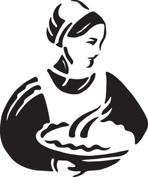 woman baking icon