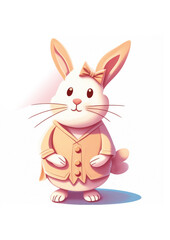 Fototapeta premium easter bunny with egg