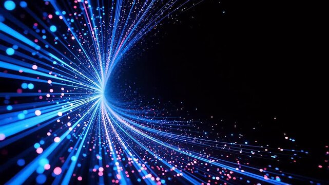 Abstract light beams and particles