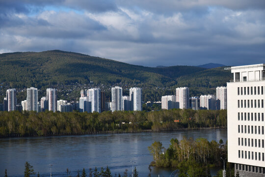  Krasnoyarsk. Yenisei Rive view. Russia