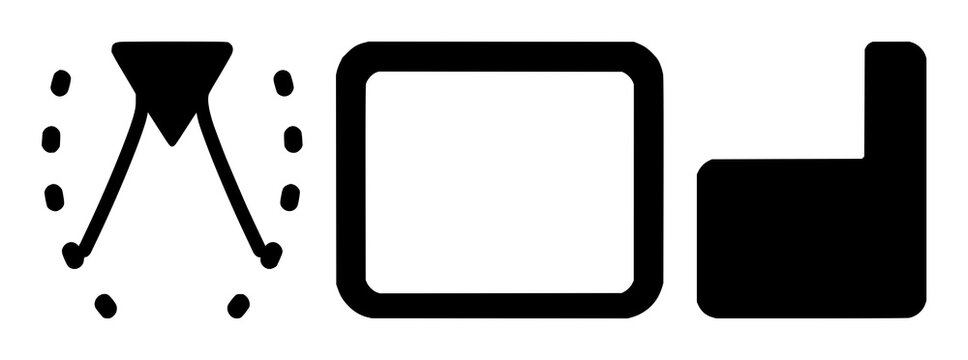 Programming and coding script brackets set with solid black icon design featuring software development, system engineering, digital technology with web programming and app development