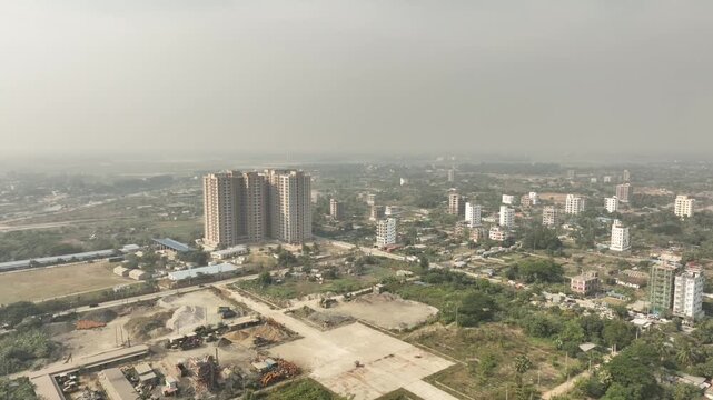 Purbachal City Bypass Road Drone Shot