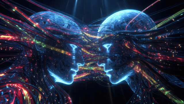Connessione tra intelligenze artificiali: comunicazione digitale e dati