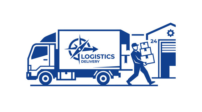 Man delivering package from truck.