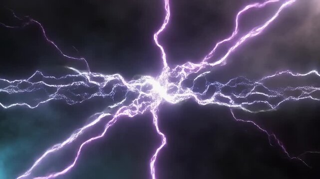 electric storm lightning night sky timelapse