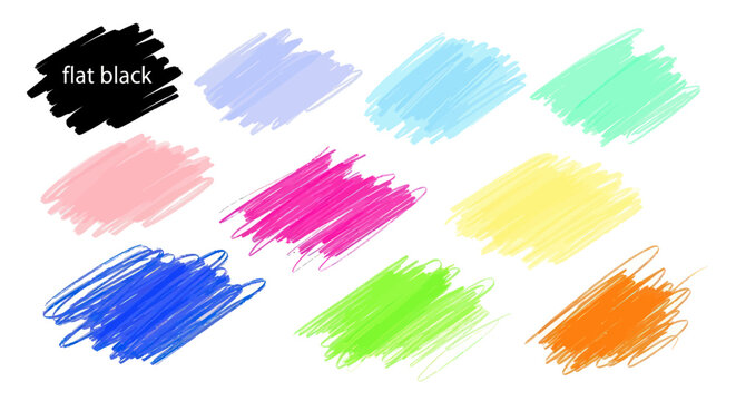Colorful brush strokes in various hues.