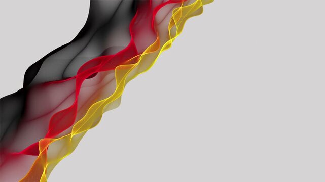 Fantastic German color wave video animation in slow motion for sport events and space for text, 4096x2304 loop 4K