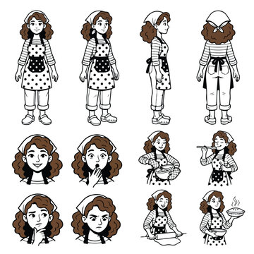 Character design sheet lineup