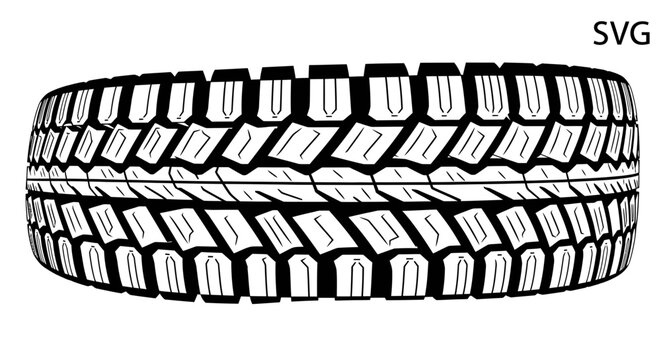 tire tread pattern close-up