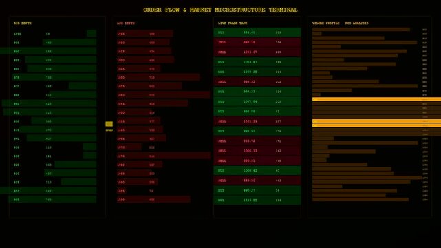 A flickering market volatility index display reveals complex financial data structures on a digital interface showing algorithmic trading movements in a dark room environment during analysis