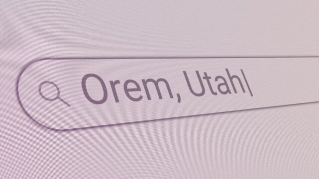 Search Bar Orem Utah 
Close Up Single Line Typing Text Box Layout Web Database Browser Engine Concept