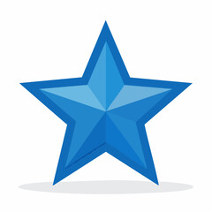 Obraz premium Blue Star Icon
