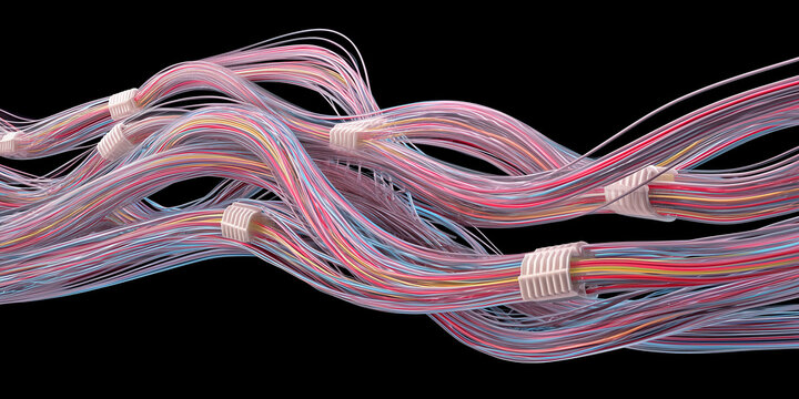 The Signal‑Thread Labyrinth: Colour, Chaos, and the Pulse of a Digital Core, ai generated.