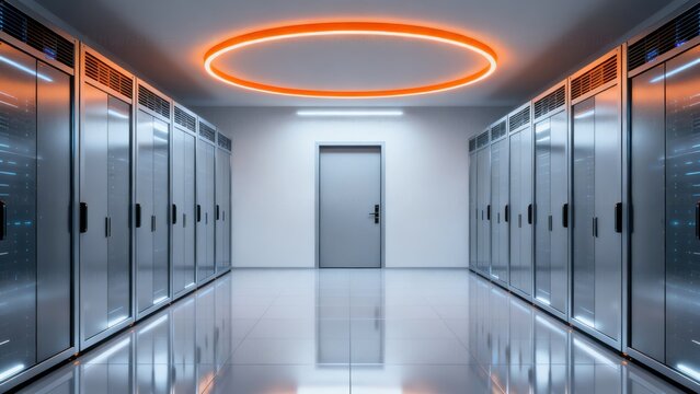 server room with data racks
