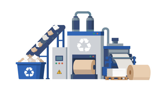Recycling Facility Machinery and Sorting Equipment.