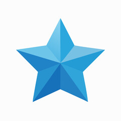 Obraz premium Blue Star Icon