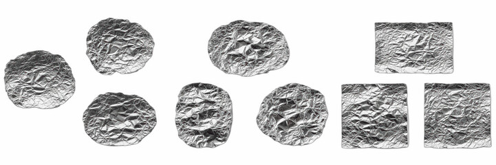 Isolated set of gray cratered moon stone rocks and meteor fragments on white background, 3d planet geological specimen collection for space exploration, astronomy and science research concept © Stock