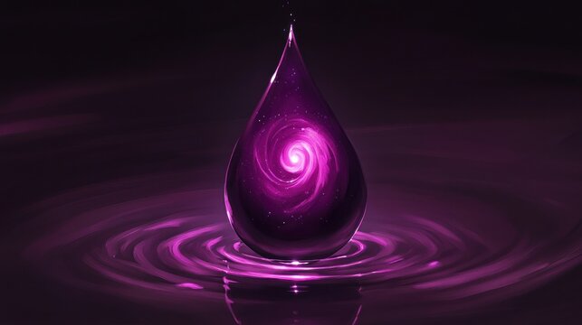Cosmic teardrop on water (1)