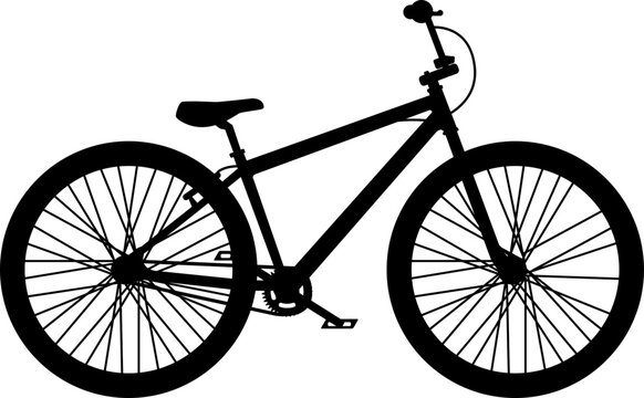 Big Bike BMX Bicycle Silhouette BMX Freestyle SVG