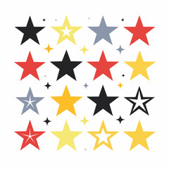 Obraz premium Collection of Colorful Stars