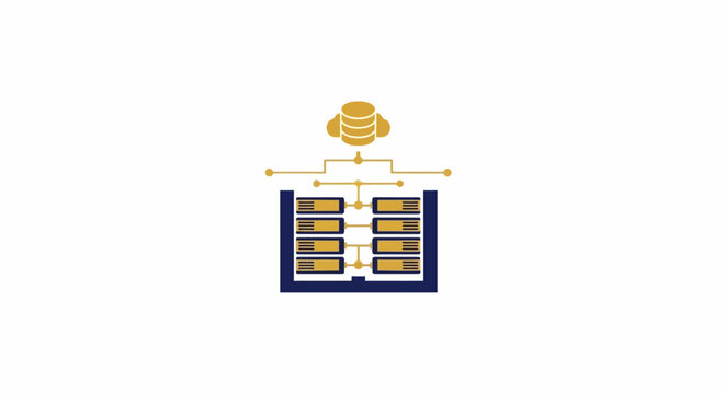 Database connection and management concept.