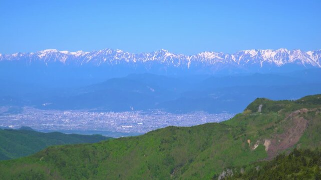 初夏の志賀高原　横手山ドライブインからの眺望
