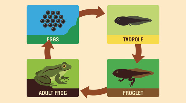 Amphibian Life Cycle Frog Metamorphosis Stages