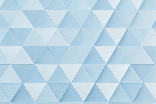 Geometric pattern of blue and white triangles