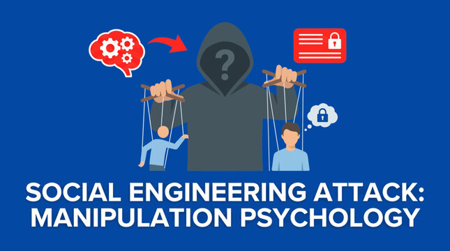 Social Engineering Attack Manipulation Psychology Concept