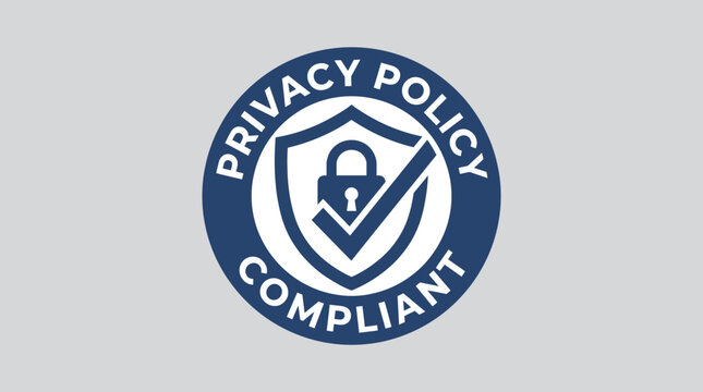 Privacy Policy Shield Badge Compliance Symbol