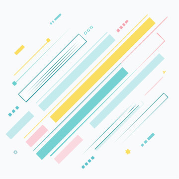 Abstract Geometric Pattern with Diagonal Lines and Rectangles