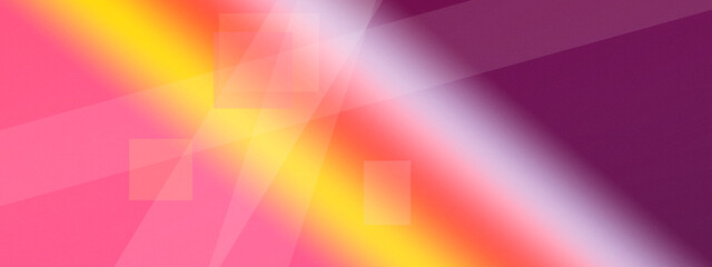 Fototapeta premium Neon pink and golden beams slice through a purple haze, creating a futuristic, energetic mood for tech promotions, event flyers, and cinematic headers.